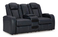 Fyne-Dyme Power Reclining Loveseat with Console - Affordable Home Luxury