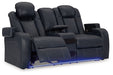 Fyne-Dyme Power Reclining Loveseat with Console - Affordable Home Luxury