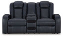 Fyne-Dyme Power Reclining Loveseat with Console - Affordable Home Luxury