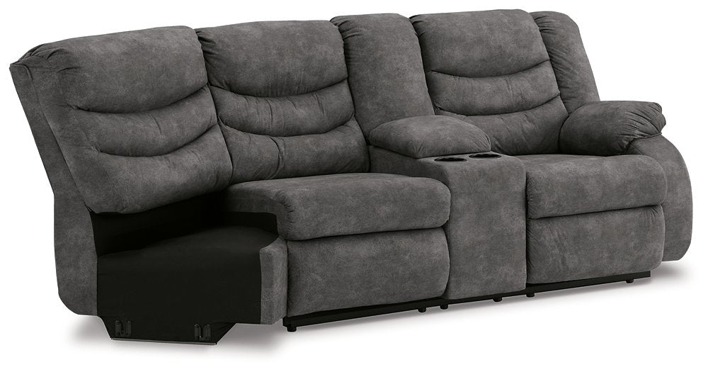 Partymate 2-Piece Reclining Sectional - Affordable Home Luxury