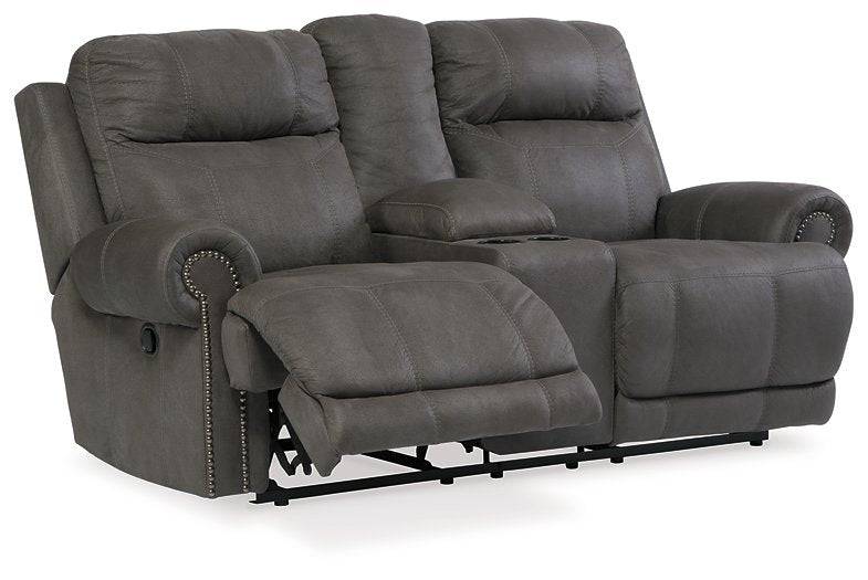 Austere Reclining Loveseat with Console - Affordable Home Luxury