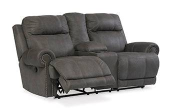 Austere Reclining Loveseat with Console - Affordable Home Luxury