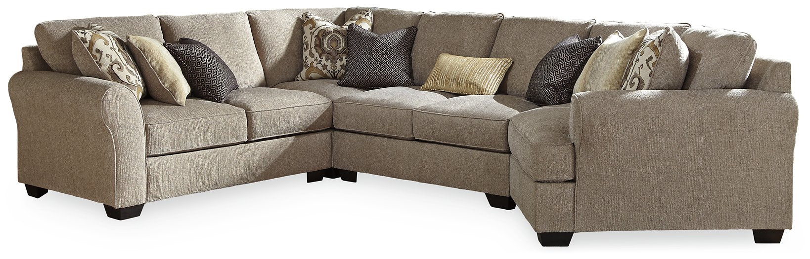 Pantomine Sectional with Cuddler - Affordable Home Luxury