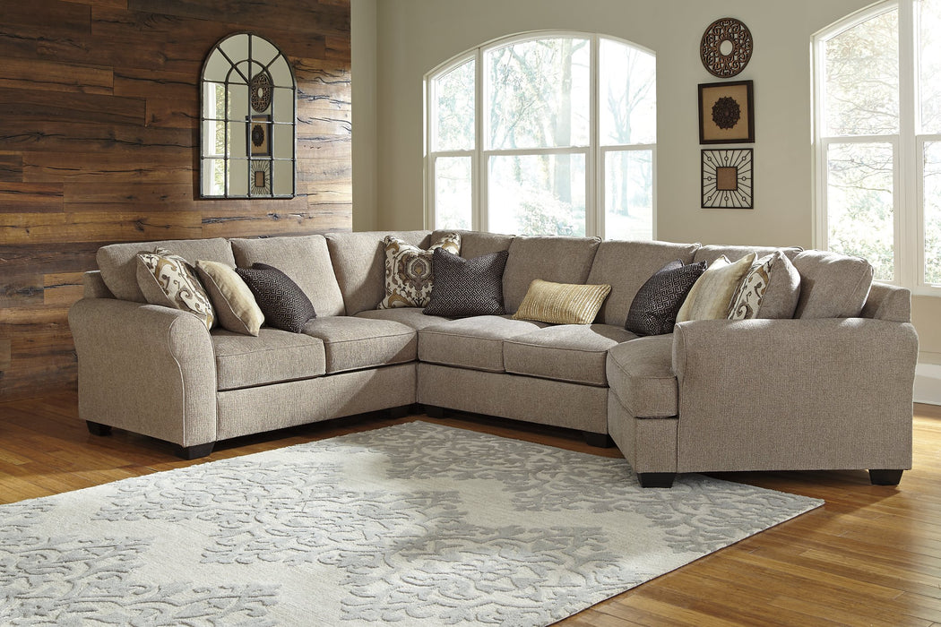 Pantomine Sectional with Cuddler - Affordable Home Luxury