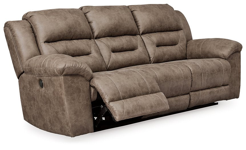 Stoneland Power Reclining Sofa - Affordable Home Luxury