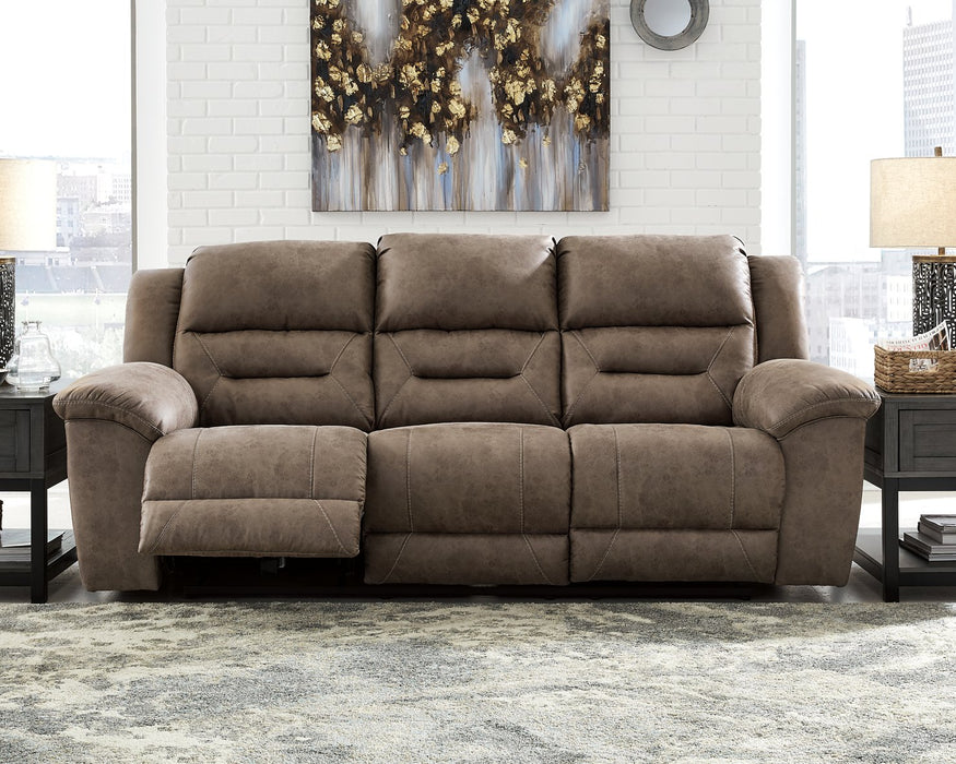 Stoneland Power Reclining Sofa - Affordable Home Luxury