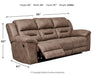 Stoneland Reclining Sofa - Affordable Home Luxury