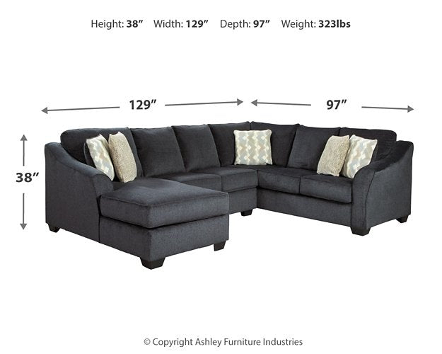 Eltmann Sectional with Chaise - Affordable Home Luxury