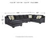 Eltmann Sectional with Chaise - Affordable Home Luxury