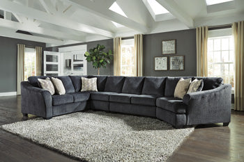 Eltmann Sectional with Cuddler - Affordable Home Luxury