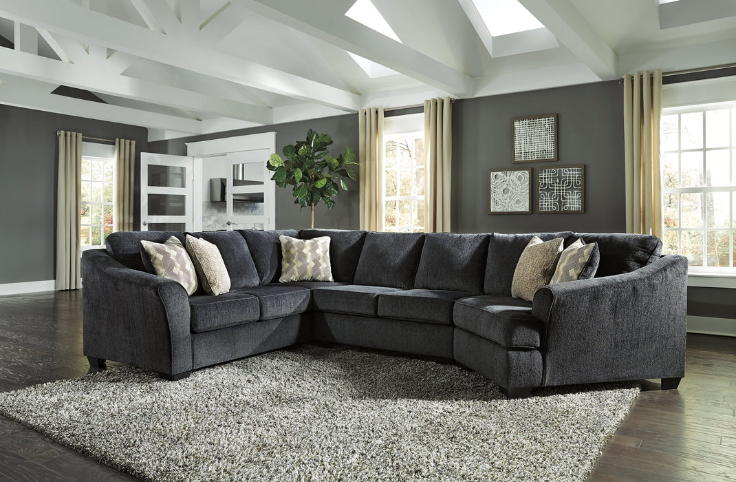 Eltmann Sectional with Cuddler - Affordable Home Luxury