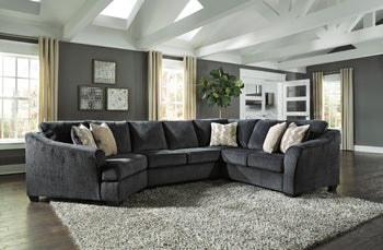 Eltmann Sectional with Cuddler - Affordable Home Luxury