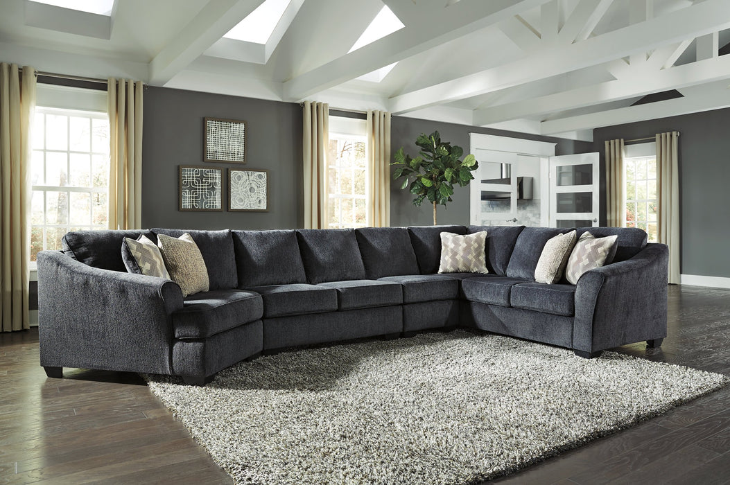 Eltmann Sectional with Cuddler - Affordable Home Luxury