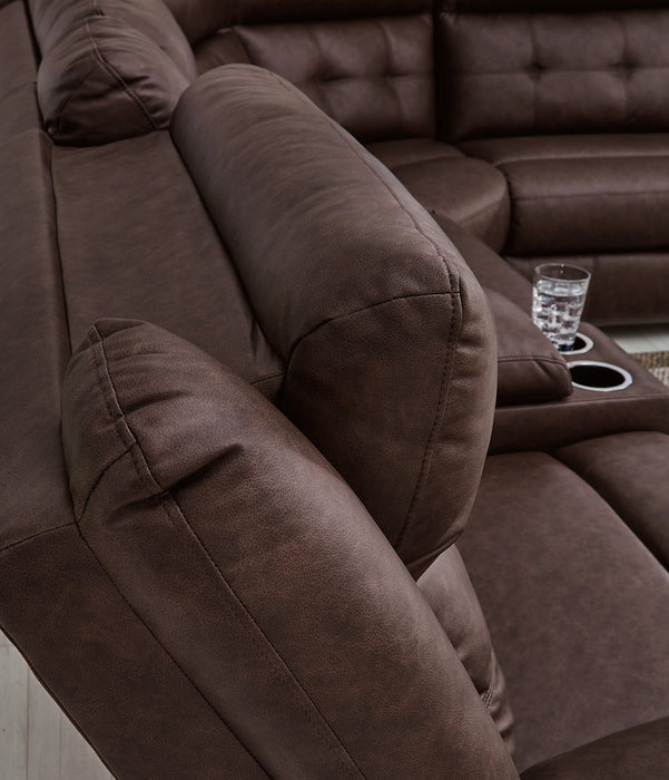 Punch Up Power Reclining Sectional - Affordable Home Luxury