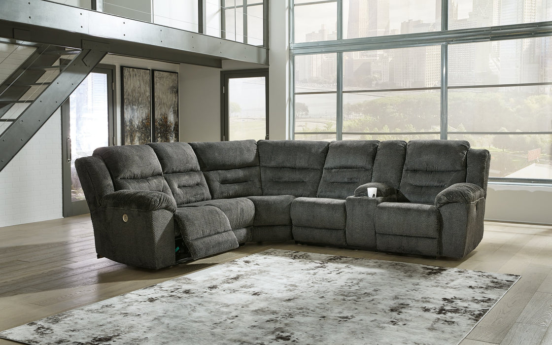 Nettington Power Reclining Sectional - Affordable Home Luxury