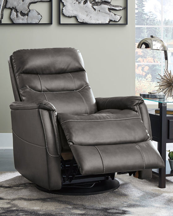 Riptyme Swivel Glider Recliner - Affordable Home Luxury