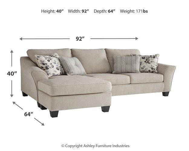 Abney Sofa Chaise - Affordable Home Luxury