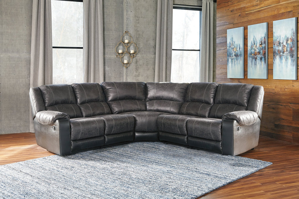 Nantahala Reclining Sectional - Affordable Home Luxury