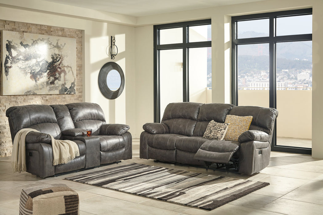 Dunwell Power Reclining Loveseat with Console - Affordable Home Luxury