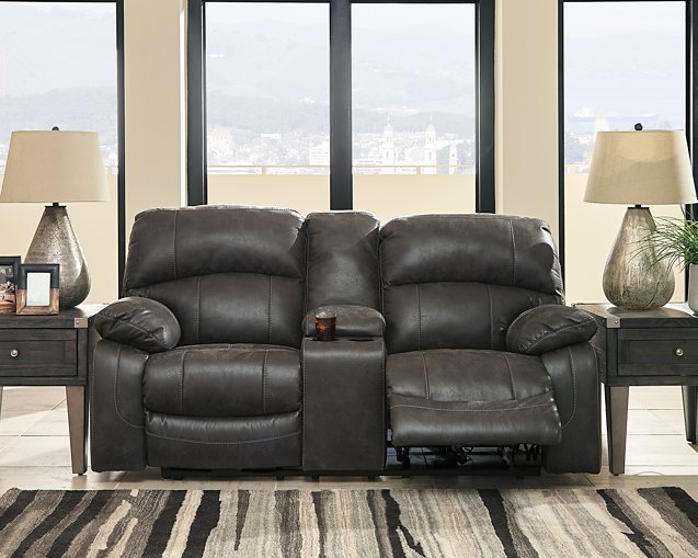 Dunwell Power Reclining Loveseat with Console - Affordable Home Luxury