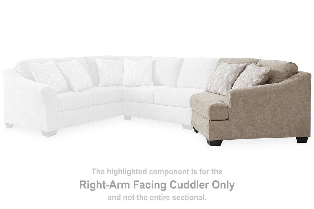 Brogan Bay 3-Piece Sectional with Cuddler - Affordable Home Luxury