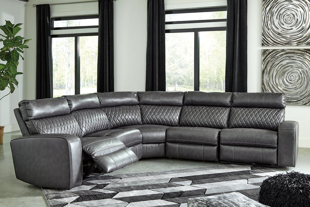 Samperstone Power Reclining Sectional - Affordable Home Luxury