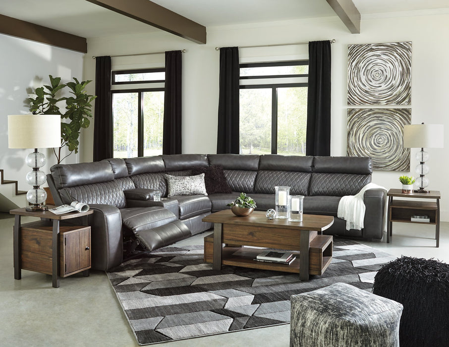 Samperstone Power Reclining Sectional - Affordable Home Luxury