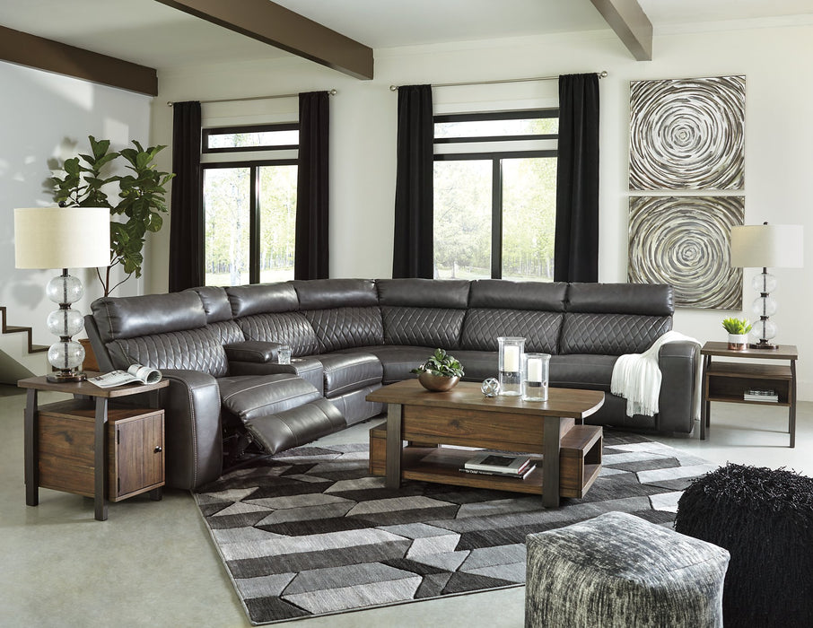 Samperstone Power Reclining Sectional - Affordable Home Luxury