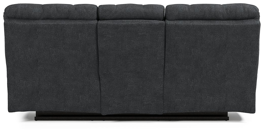 Wilhurst Reclining Sofa with Drop Down Table - Affordable Home Luxury