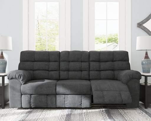 Wilhurst Reclining Sofa with Drop Down Table - Affordable Home Luxury