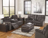 Acieona Reclining Sofa with Drop Down Table - Affordable Home Luxury