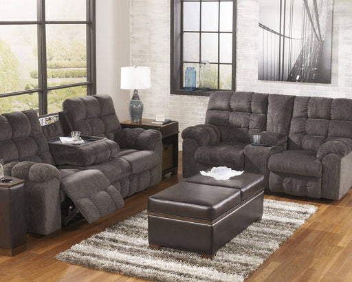 Acieona Reclining Sofa with Drop Down Table - Affordable Home Luxury