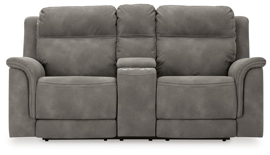 Next-Gen DuraPella Power Reclining Loveseat with Console - Affordable Home Luxury