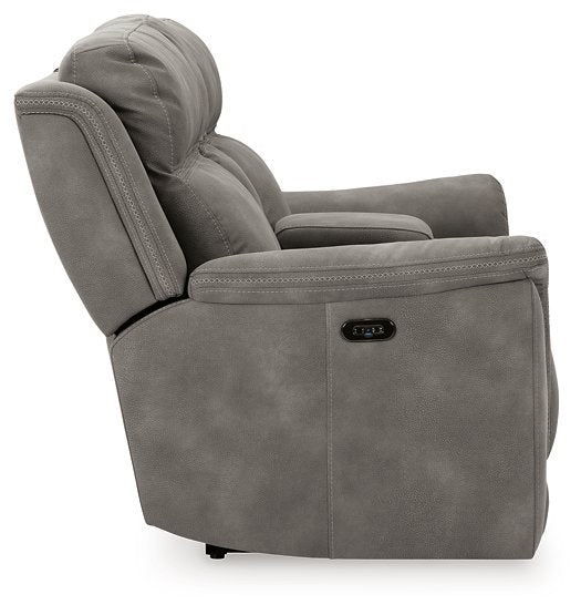 Next-Gen DuraPella Power Reclining Loveseat with Console - Affordable Home Luxury