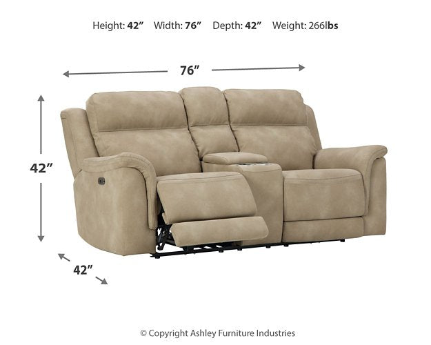 Next-Gen DuraPella Power Reclining Loveseat with Console - Affordable Home Luxury