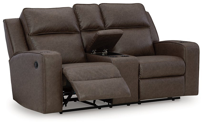 Lavenhorne Reclining Loveseat with Console - Affordable Home Luxury