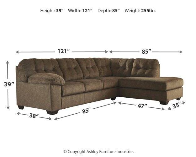 Accrington 2-Piece Sectional with Chaise - Affordable Home Luxury