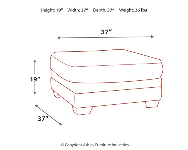 Tracling Oversized Ottoman - Affordable Home Luxury