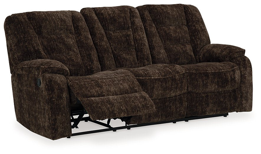 Soundwave Reclining Sofa with Drop Down Table - Affordable Home Luxury