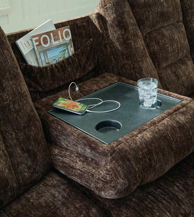 Soundwave Reclining Sofa with Drop Down Table - Affordable Home Luxury