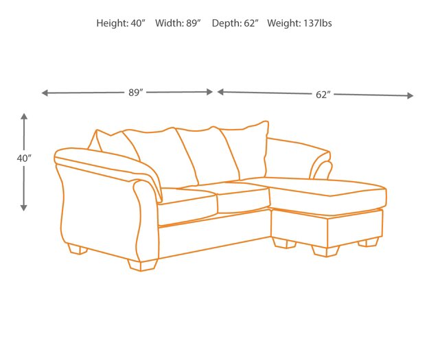 Darcy Sofa Chaise - Affordable Home Luxury