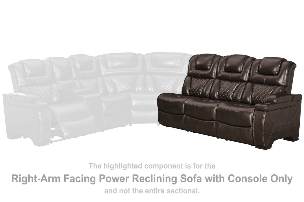 Warnerton 3-Piece Power Reclining Sectional - Affordable Home Luxury