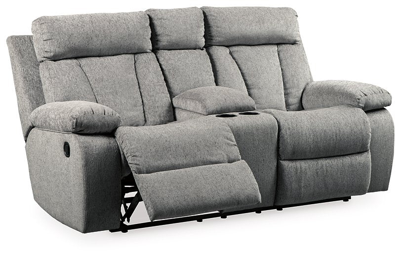 Mitchiner Reclining Loveseat with Console - Affordable Home Luxury