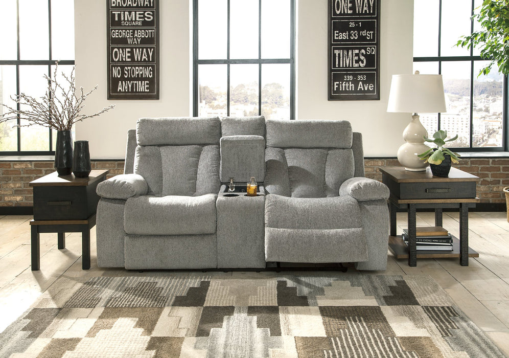 Mitchiner Reclining Loveseat with Console - Affordable Home Luxury