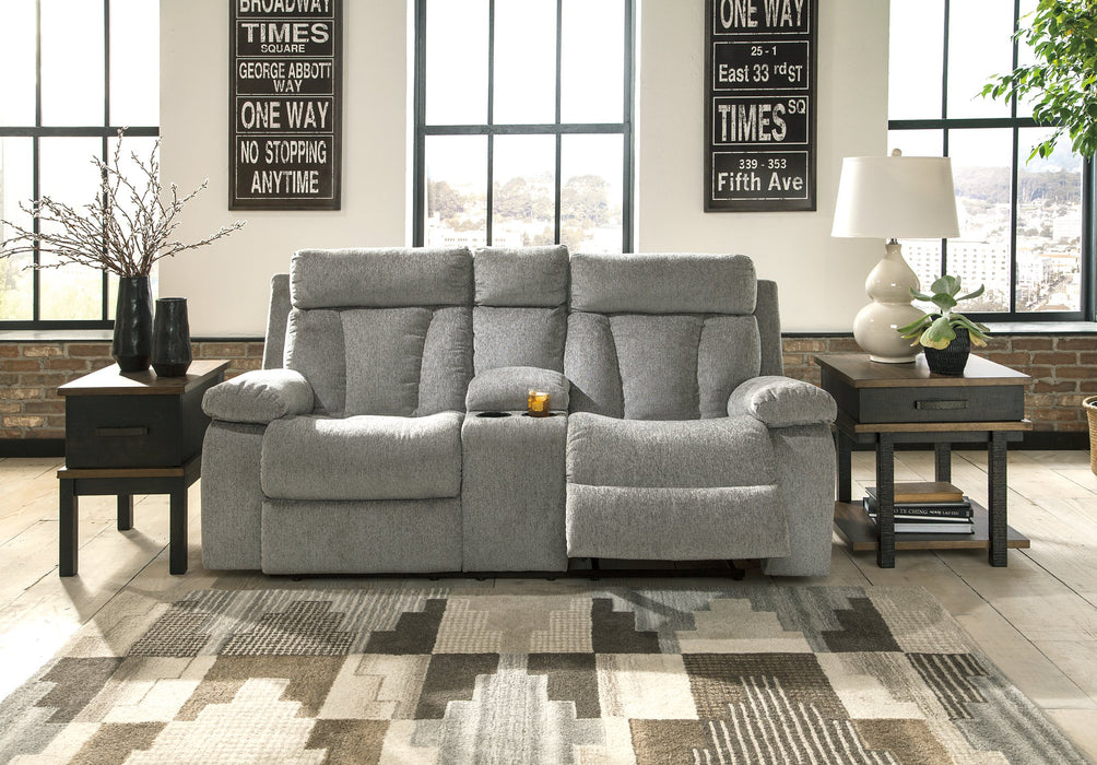 Mitchiner Reclining Loveseat with Console - Affordable Home Luxury