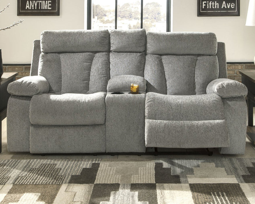 Mitchiner Reclining Loveseat with Console - Affordable Home Luxury