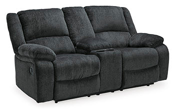 Draycoll Reclining Loveseat with Console - Affordable Home Luxury