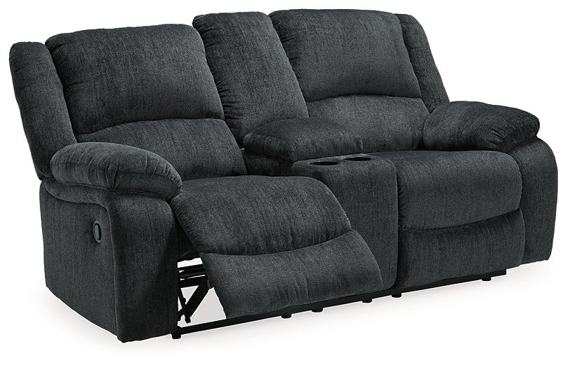 Draycoll Reclining Loveseat with Console - Affordable Home Luxury