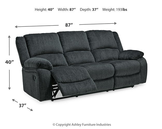 Draycoll Reclining Sofa - Affordable Home Luxury