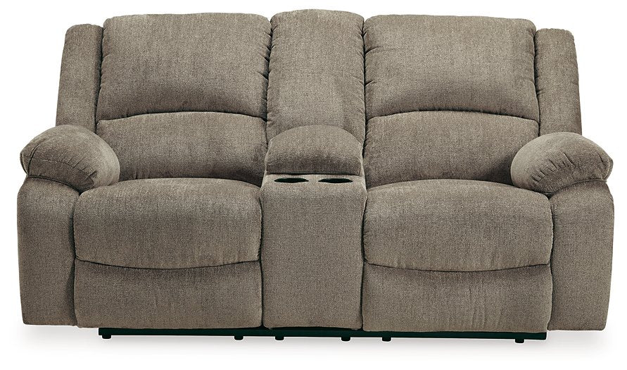 Draycoll Power Reclining Loveseat with Console image